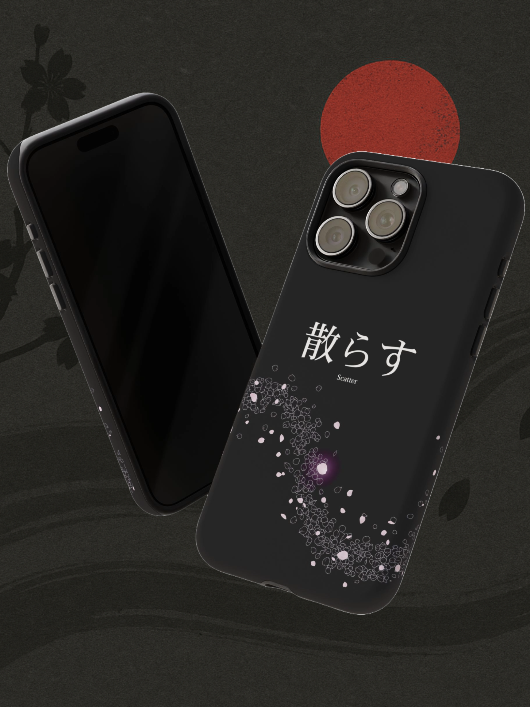 "Scatter" - Scattering Petals Case