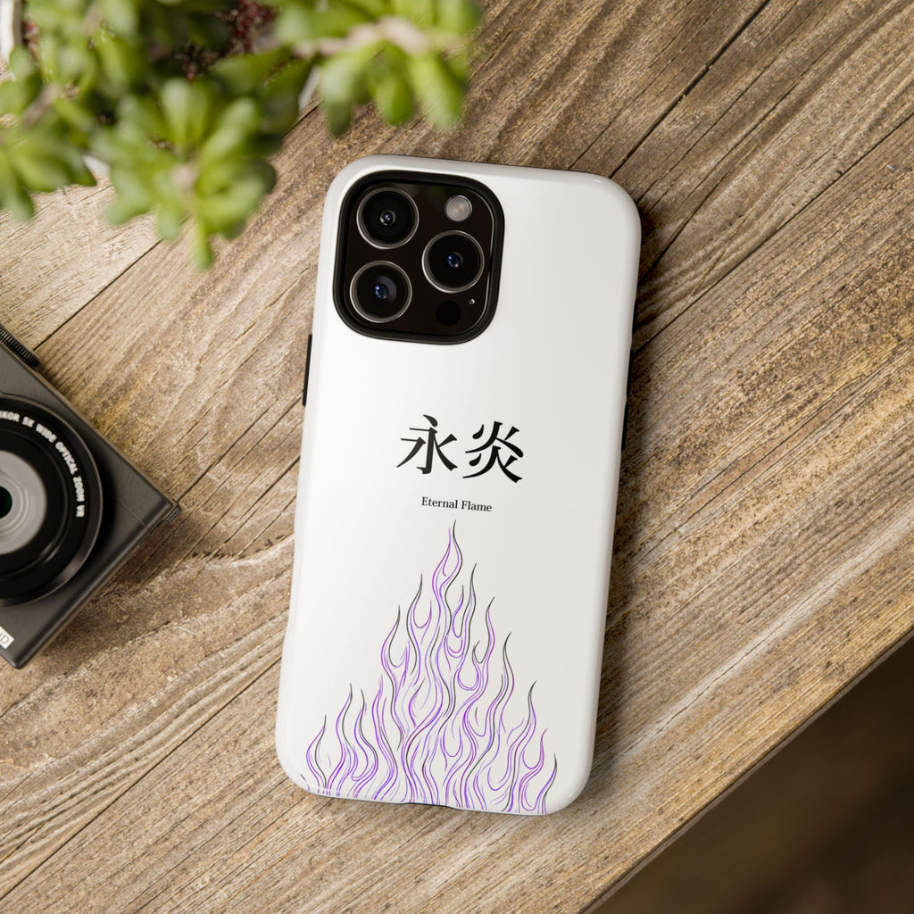 White "Eternal Flame" - Flame Style Case