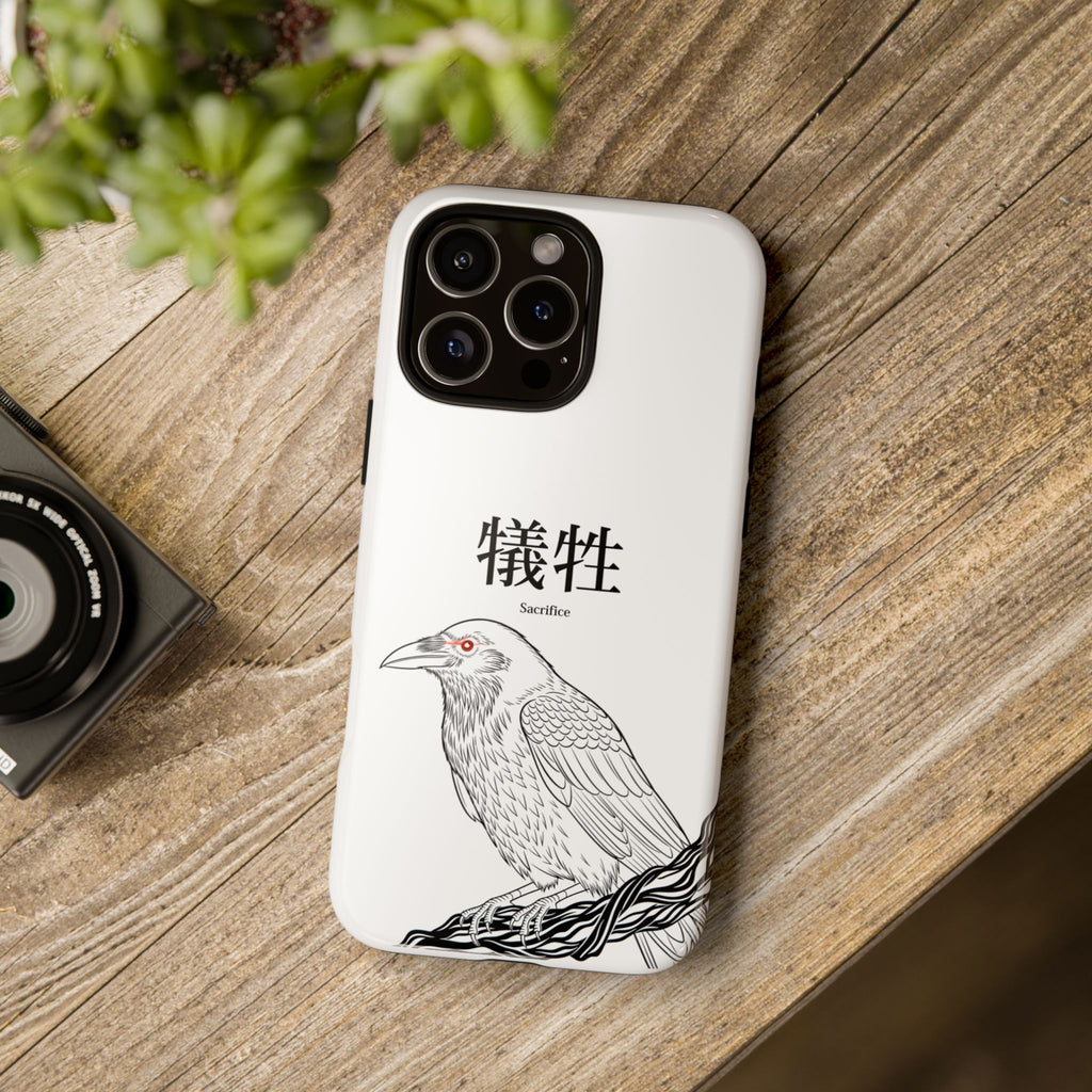 White 'Sacrifice' - Crimson Eyed Raven Case