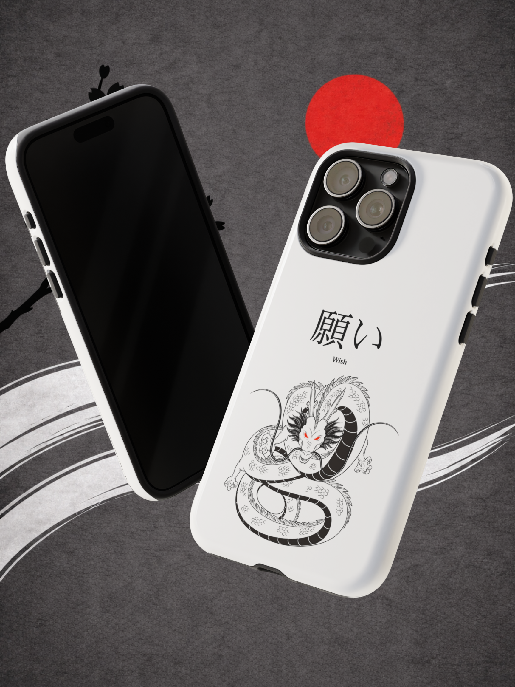 White "The Wish"- Eternal Dragon Phone Case