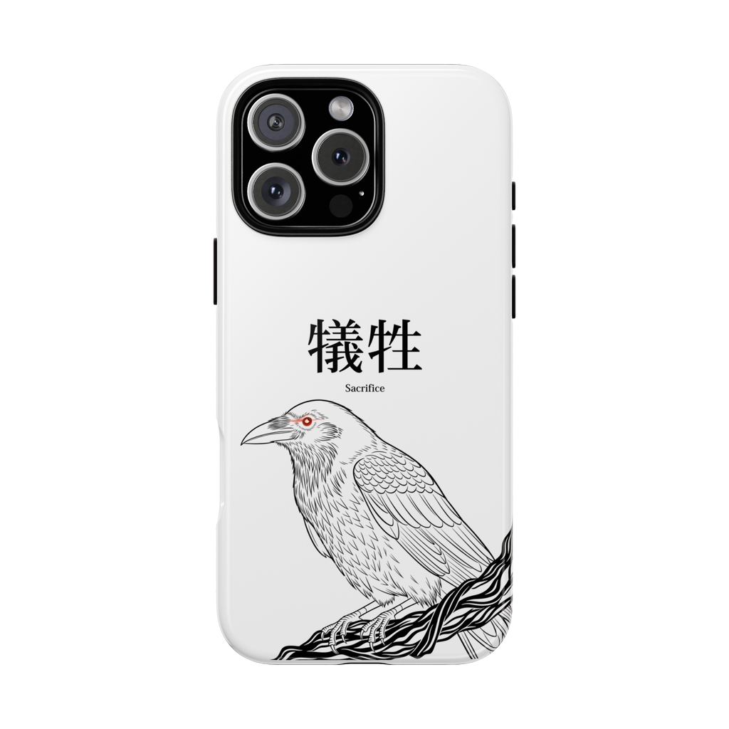 White 'Sacrifice' - Crimson Eyed Raven Case