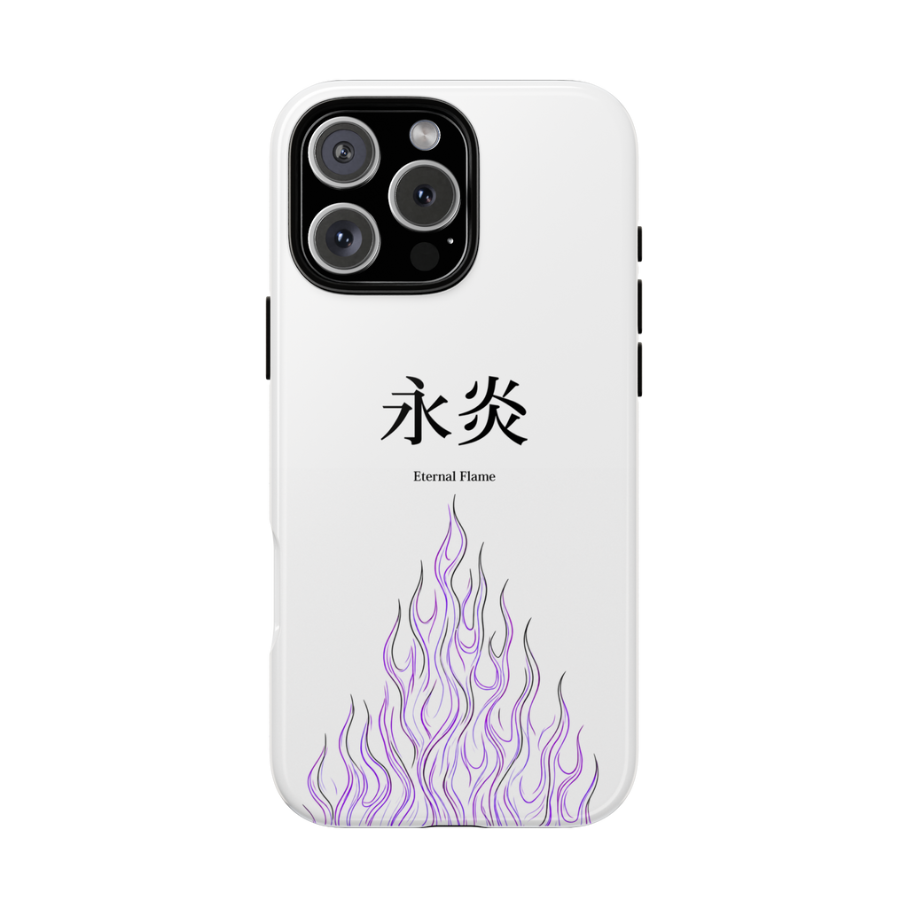 White "Eternal Flame" - Flame Style Case