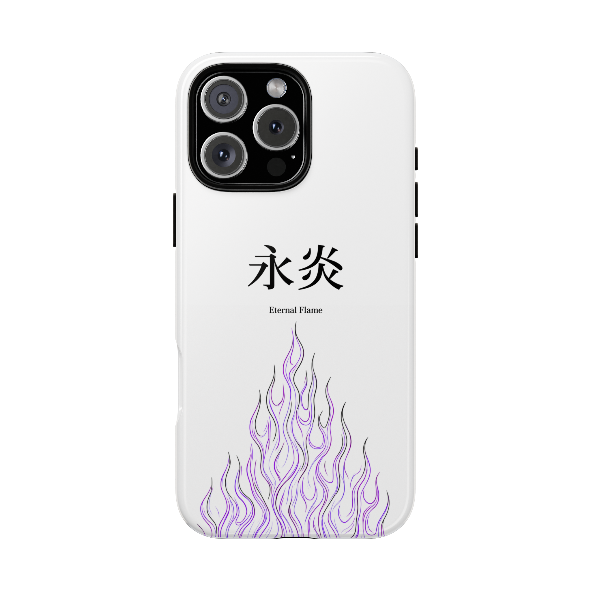 White "Eternal Flame" - Flame Style Case